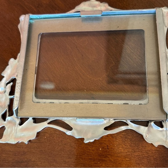 Vintage Seagull Pewter Frame Lattice & Floral Wedding Gift Photo Size 3.5” x 5” - Picture 9 of 9